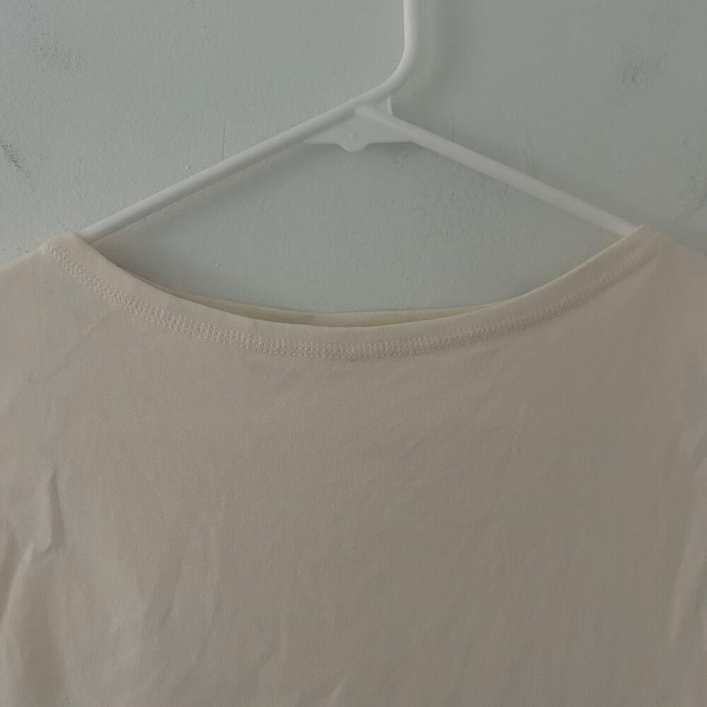 Madewell Women's Sleeveless Boatneck Side Slit Tee Vintage Ivory Cream XXS New - Picture 3 of 8